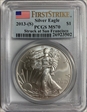 2013-(S) $1 Silver Eagle Struck at San Francisco First Strike MS70