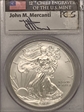 2014-W $1 Burnished Silver Eagle Mercanti Signature SP69