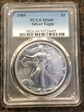 1989 $1 Silver Eagle MS69