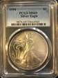 1994 $1 Silver Eagle MS69