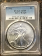 1996 $1 Silver Eagle MS69