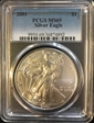2001 $1 Silver Eagle MS69