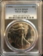 1991 $1 Silver Eagle MS69