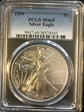 1999 $1 Silver Eagle MS69