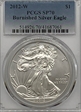 2012-W $1 Burnished Silver Eagle SP70