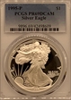 1995-P $1 Silver Eagle PR69DCAM