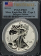 2021-S $1 Silver Eagle Rev PR - Type 2 Designer Edition - First Strike PR69