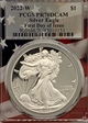 2022-W  $1 Silver Eagle First Day of Issue Picture Frame PR70DCAM