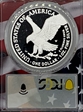 2023-W  $1 Silver Eagle First Day of Issue Flag Picture Frame PR70DCAM