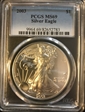 2003 $1 Silver Eagle MS69