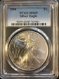 1998 $1 Silver Eagle MS69