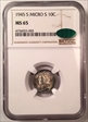 1945-S 10C Micro S MS65