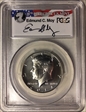 2014-D 50C Silver First Strike Moy Signature MS70