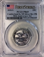 2018-S 25C Cumberland Is. NP-Silver Rev PR 50th Anniversary Set First Strike PR69
