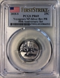 2018-S 25C Voyageurs NP-Silver Rev PR 50th Anniversary Set First Strike PR69