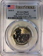 2018-S $1 Native American, Reverse Proof 50th Anniversary Set First Strike PR69