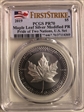 2019 $5 Maple Leaf Silver Modified PR Pride of Two Nations, U.S. Set First Strike PR70