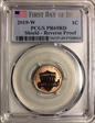 2019-W 1C Shield - Reverse Proof First Day of Issue PR69RD