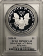 2020-W  $1 Silver Eagle - v75 Privy First Strike PR70DCAM