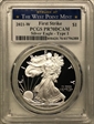 2021-W  $1 Silver Eagle - Type 1 First Strike PR70DCAM