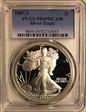 1987-S $1 Silver Eagle PR69DCAM
