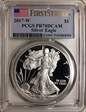 2017-W $1 Silver Eagle First Strike PR70DCAM