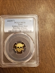 (2017) $1 Golden Pirate Skull  First Day of Issue MS70