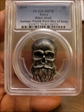 2019 $5 Biker Skull Antique Finish First Day of Issue MS70