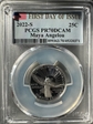 2022-S 25C Maya Angelou First Day of Issue PR70DCAM