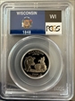 2004-S 25C Wisconsin Silver PR69DCAM