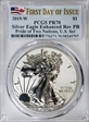 2019-W $1 Silver Eagle Enhanced Rev PR Pride of Two Nations, U.S. Set First Day of Issue PR70