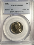 1962 5C MS65FS