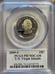 2009-S 25C U.S. Virgin Islands PR70DCAM