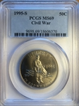 1995-S 50C Civil War MS69