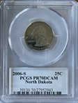 2006-S 25C North Dakota PR70DCAM