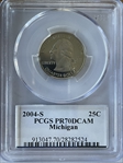2004-S 25C Michigan PR70DCAM