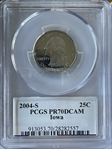 2004-S 25C Iowa PR70DCAM
