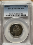 1998-S 25C PR70DCAM