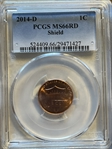 2014-D 1C Shield MS66RD