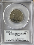 2003-S 25C Maine PR70DCAM