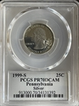 1999-S 25C Pennsylvania Silver PR70DCAM