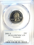 2001-S 25C Vermont PR70DCAM