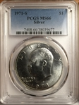 1971-S $1 Silver MS66