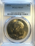 1974 $1 MS65