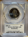 2001-S 25C Kentucky PR70DCAM