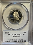 2003-S 25C Missouri PR70DCAM