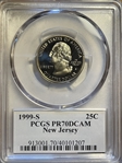 1999-S 25C New Jersey PR70DCAM