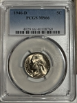 1946-D 5C MS66