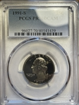 1991-S 25C PR70DCAM