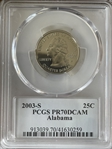 2003-S 25C Alabama PR70DCAM